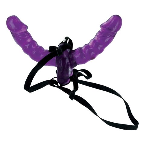Podwójny penis strapon lesbijski uprząż sex 5cm