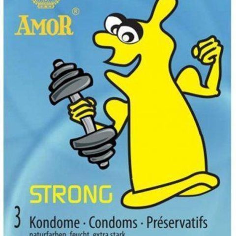 Prezerwatywy wzmocnione analne amor strong 3szt