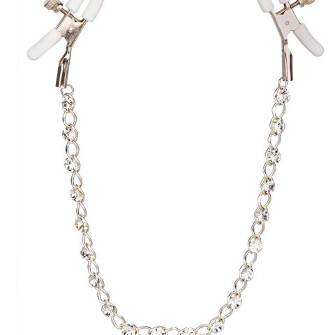 Stymulator-Crystal Chain Nipple Clamps