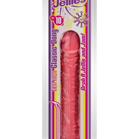 Dildo-classic jelly dong 10 inch pink