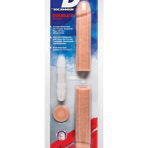 Dildo-the double d vanilla 16 inch