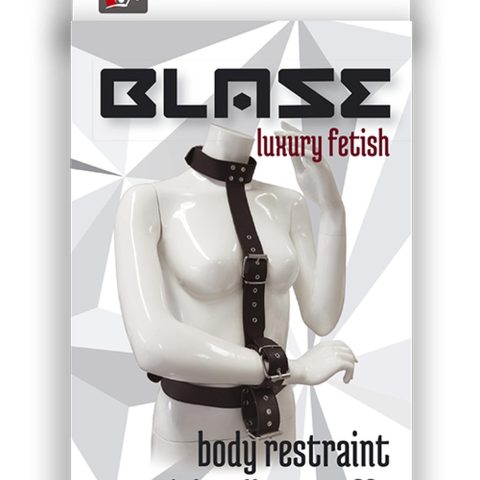 Kajdanki z pasem obrożą uprząż do bdsm bondage sex