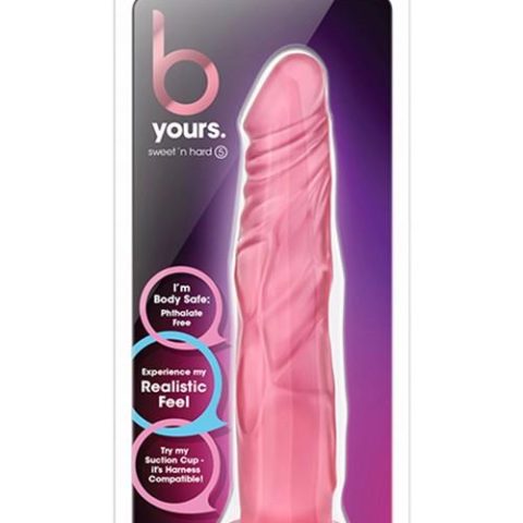 Różowe miękkie dildo z mocną przyssawką 17 cm