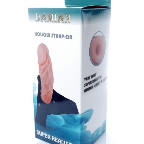 Penis na szelkach sex proteza pusta strapon 16cm