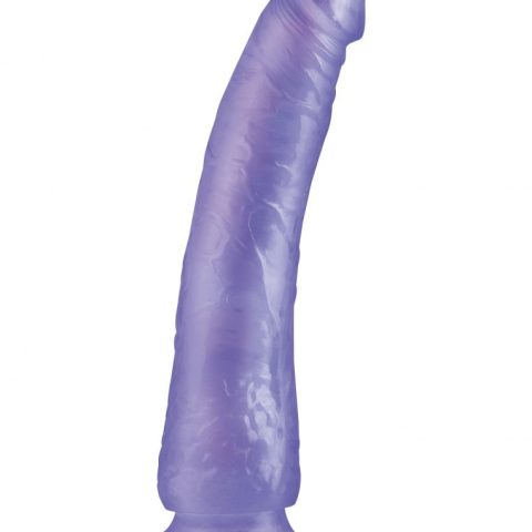 Dildo-basix slim 7"""" dong purple