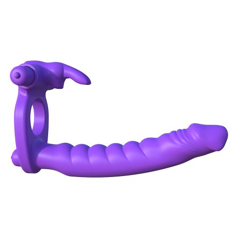 Proteza-SILICONE DOUBLE PENE RABBIT PURPLE