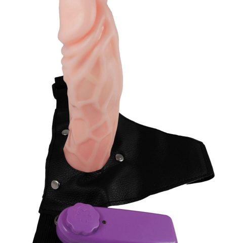 Strapon proteza penisa pusta dildo wibrator 16cm