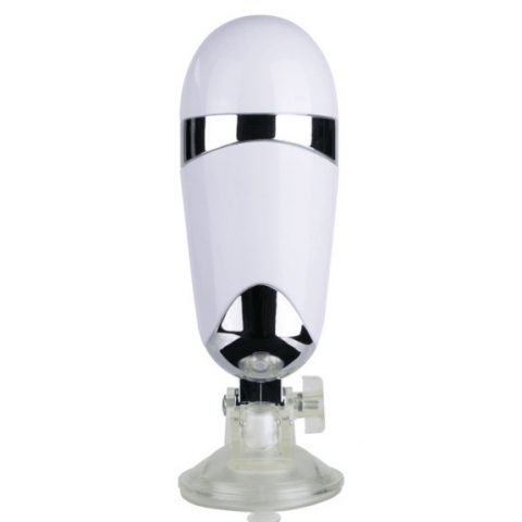 Randy sandy white wallmounted vibratinging masturbator