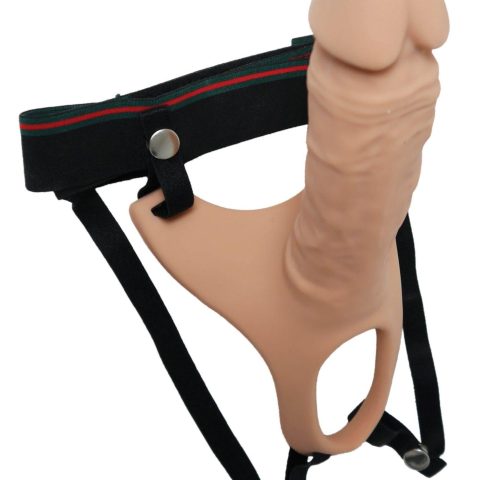 Proteza strap-on pusta przedłużająca penisa 24cm