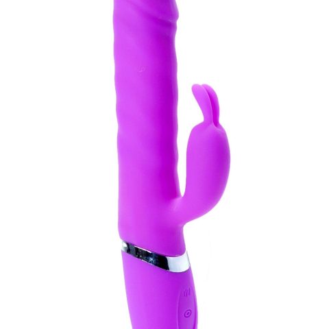 Wibrator królik rotacja posuw grzanie 18tryb 24cm