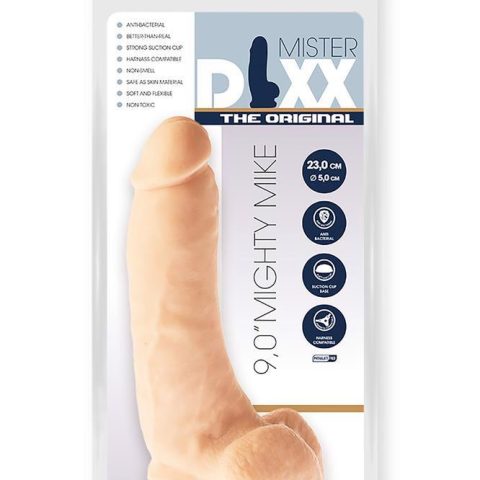 Grube żylaste cieliste dildo z przyssawką 23 cm