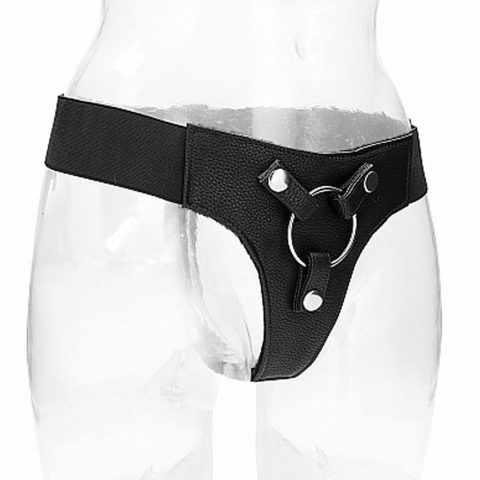 Elastyczna uprząż strap-on miękki materiał majtki