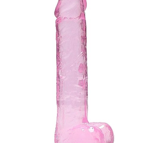9" / 23 cm Realistic Dildo With Balls - Pink