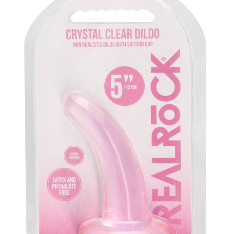 Dildo zakrzywione małe z mocną przyssawką 12 cm