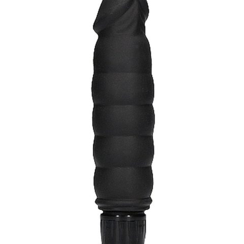 Ribbed Multispeed Vibrator - Black
