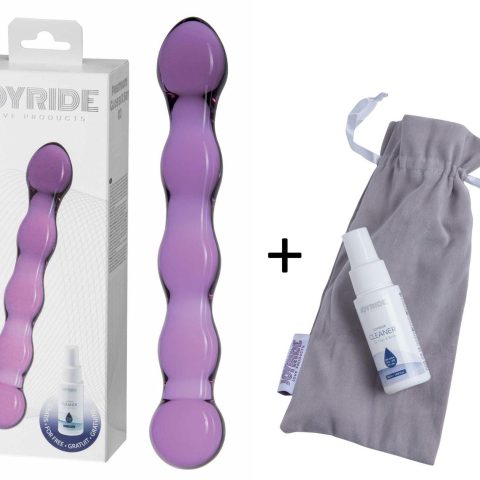 Szklane dildo wagina anal anus dwustronne podwójne