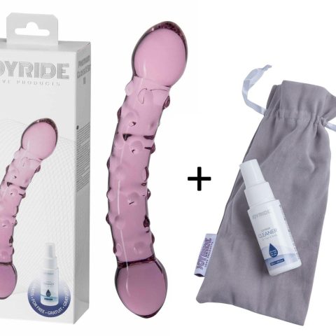 Szklane dildo dwustronne analne waginalne 2 końce