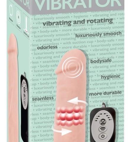 Penis realistyczny z jądrami rotacja 8trybów 21cm