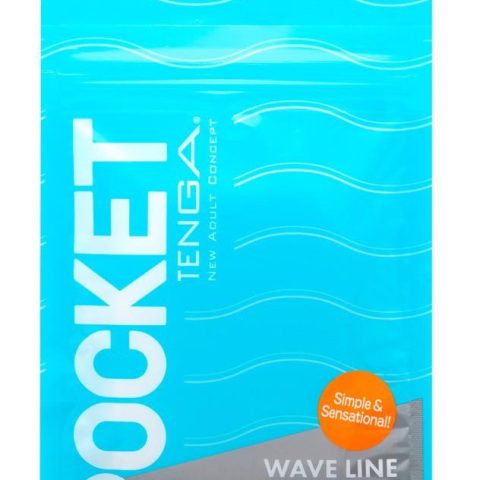 Kieszonkowy masturbator podręczny Tenga Wave Line