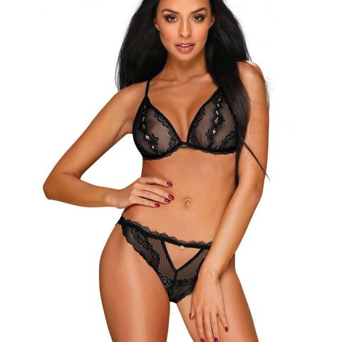 Biustonosz figi sex komplet obsessive millagro s/m