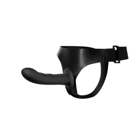 Majtki na szelkach z zakrzywionym dildo 16